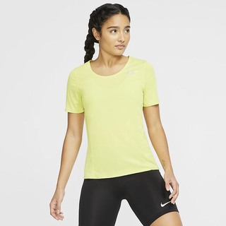 Top Nike City Sleek Maneca Scurta Running Dama Verzi Deschis | EHNR-91658